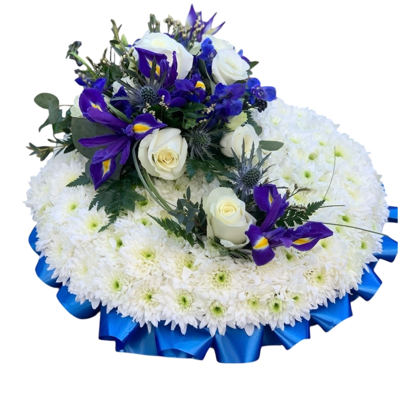 Based Posy Pad Blue & White