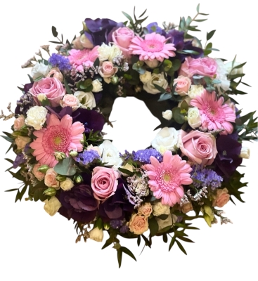 Pink & Purple Loose Wreath
