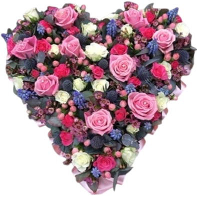 Pink Mixed loose Heart