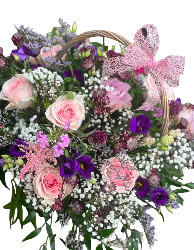 Pretty Pink Florsit choice basket