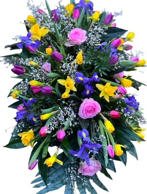 Seasonal Spring Vibes Coffin Spray