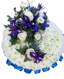 Based Posy Pad Blue & White