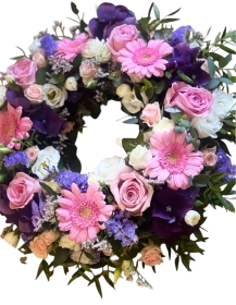 Pink & Purple Loose Wreath