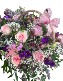 Pretty Pink Florsit choice basket