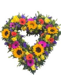 Sunflower Loose Heart